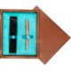 Single Wooden Box Mahoń Turquoise Single Wooden Box Mahoń Turquoise